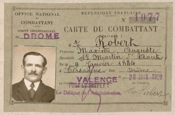 Robert, Maxime Auguste