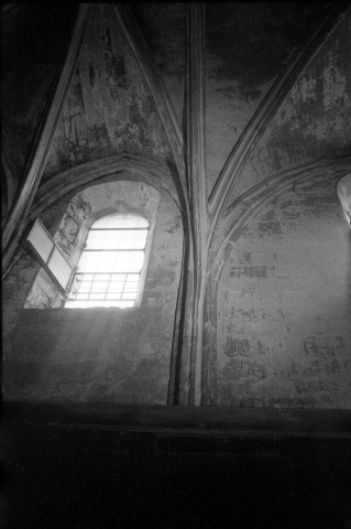Saint-Paul-Trois-Châteaux.- Nervures de la voûte de la chapelle latérale sud de l'ancienne cathédrale Notre-Dame et Saint-Paul, l'ancienne sacristie.
