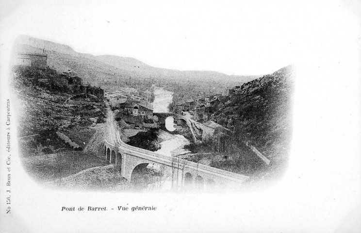 Vue du village et du Roubion.