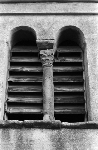 Chantemerle-lès-Blés.- Détail du clocher de l'église Notre-Dame.