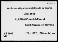 30 septembre 1771-9 thermidor an VIII