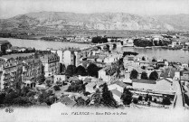 Vue de la basse ville et de Granges (Ardèche).