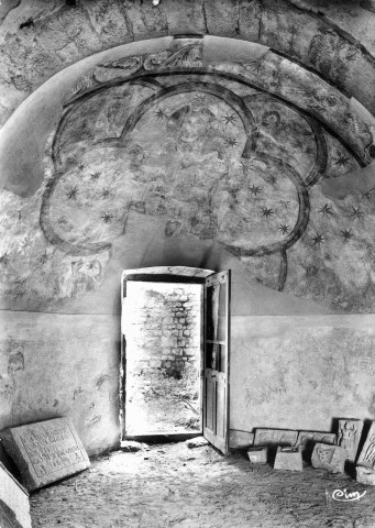 Les vestiges de la chapelle Saint-Pierre du château des Adhémar.