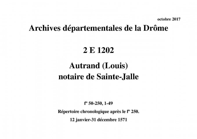 12 janvier-31 décembre 1571