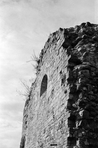 Allan. - L'angle sud-est de la chapelle Barbara, avant restauration.