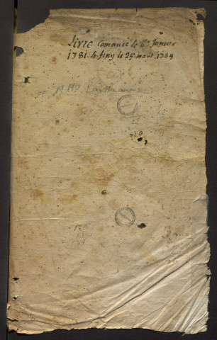 6 janvier 1781-25 mars 1784