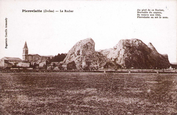 Le Rocher et l'église Saint-Jean-Baptiste.