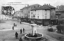 Romans-sur-Isère. - L'actuelle place Jean Jaurès (avant 1908).