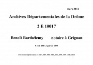 6 juin 1587-19 décembre 1601