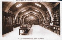 La bibliothèque de l'abbaye.