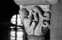 Valence.- Chapiteau du transept sud de la cathédrale Saint-Apollinaire.