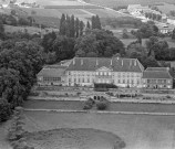 Vue aérienne du château.