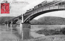 Pont ferroviaire sur le Rhône.