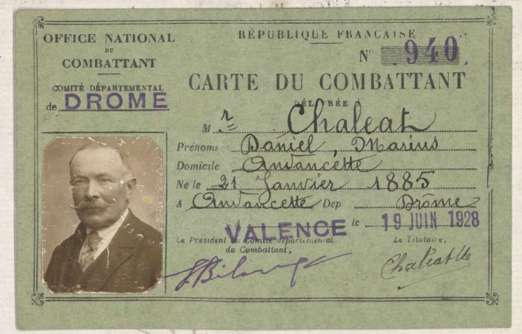 Chaléat, Daniel Marius