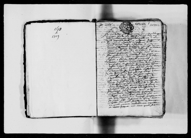 Testaments (3 janvier 1690-8 avril 1709).