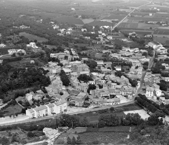 Vue aérienne du village.