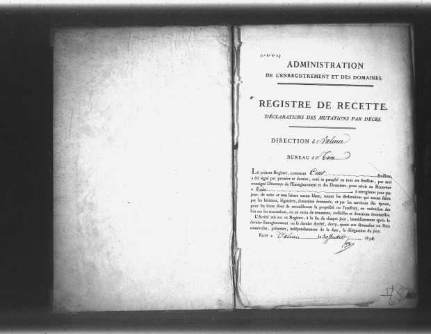 6 février 1833 - 25 juin 1836