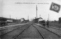 Portes-lès-Valence.- Les voies de triage.