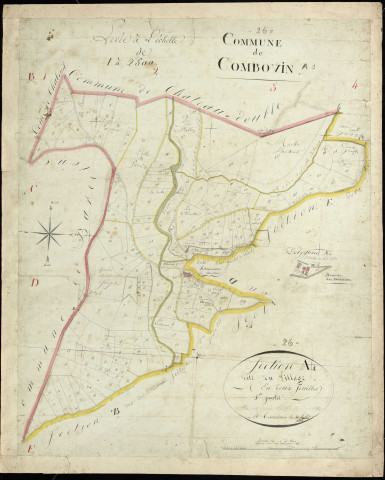 Section A1, Village (le). Beaumiers (hameau des) (agrandissement).