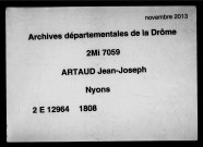 3 avril-30 décembre 1808