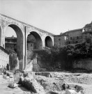 Saint-Nazaire-en-Royans. - Travaux de la retenue de Saint-Hilaire.