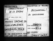  10 octobre 1833 - 31 octobre 1837