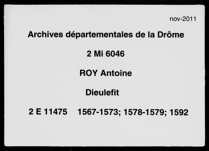 22 juillet-31 décembre 1567