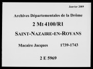 3 mars 1739-7 mai 1743