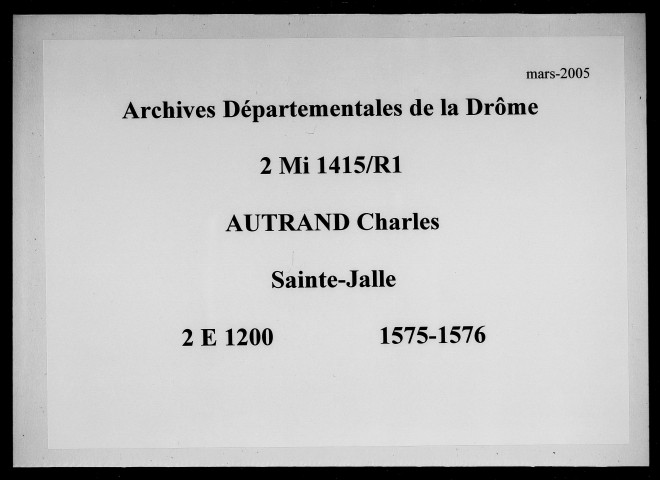 23 février 1575-15 décembre 1576