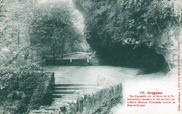 La grotte de Rochecourbière où allait se recueillir Madame de Sévigné.