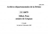 1er janvier-13 décembre 1558