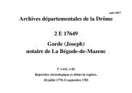 20 juillet 1778-11 septembre 1785