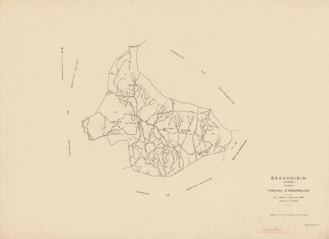 Tableau d'assemblage. 1949.