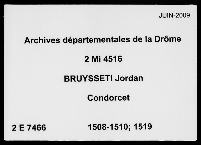 3 janvier 1508-2 novembre 1519