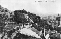 Crest.- Les anciens remparts.