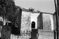 Montclar-sur-Gervanne.- Le clocher de l'église Saint-Jacques et Saint-Philippe du hameau de Vaugelas.