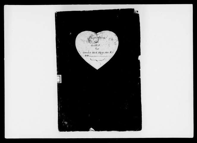 Répertoires chronologiques (2 janvier 1808-1er avril 1811).