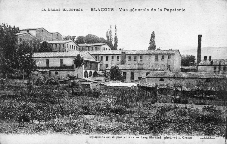 Mirabel-et-Blacons. - Vue de la papeterie Latune.