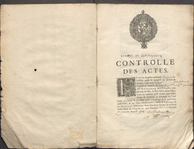 10 avril 1714-15 septembre 1716