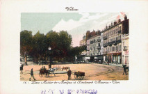 La place Madier de Montjau et le boulevard Maurice Clerc.