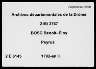 13 mai 1792-4 fructidor an II