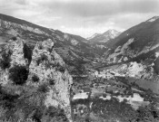 Treschenu-Creyers.- Vue aérienne du hameau de Menée et des environs.