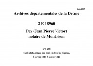 6 janvier 1819-3 janvier 1820