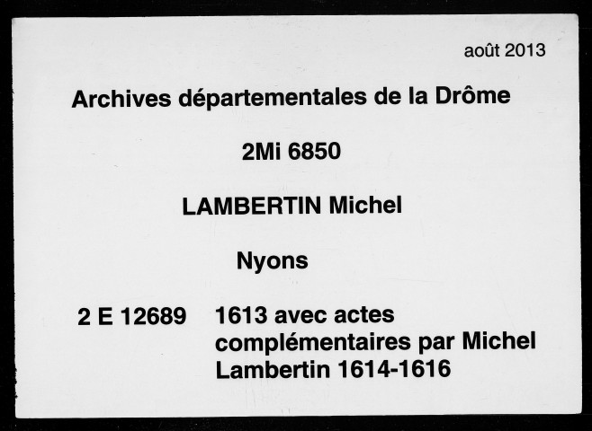 29 juin 1612-30 décembre 1613