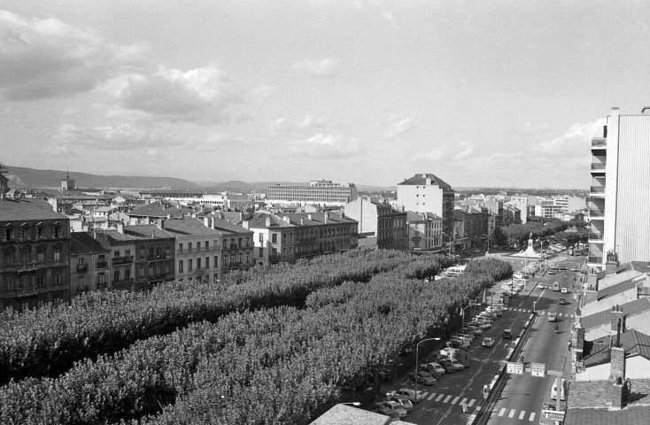 Valence.- Vue panoramique de la ville prise de l'immeuble à l'angle de la rue des Alpes.