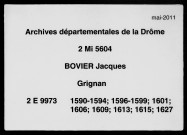 3 janvier 1590-15 février 1627