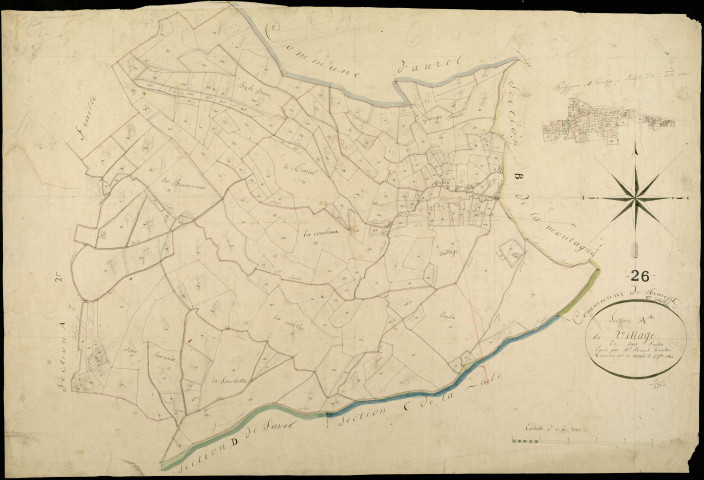 Section A1, Village (le). Village (agrandissement).