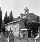 Rochegude. - La chapelle Saint-Denis et le cimetière.