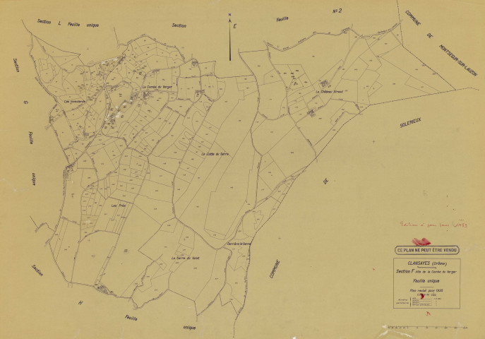 F, La Combe du Verger. 1983.