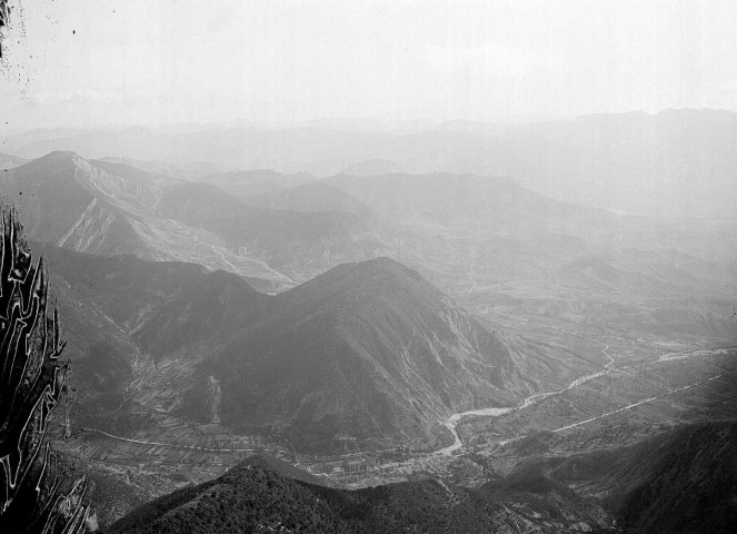 Châtillon-en-Diois.- Vue panoramique prise du Glandasse.